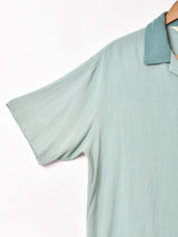 【2色展開】Backers バイカラー 半袖 オープンカラーシャツ