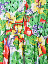 花柄 スリーブレスワンピース