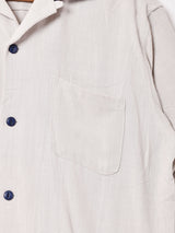 【2色展開】Backers バイカラー 半袖 オープンカラーシャツ