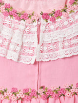 70's レース テープ スリーブレス マキシワンピース