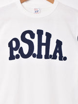 カラースリーブ 七分丈 プリントTシャツ 【P.S.H.A】