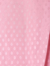 ドット レースカラー 長袖ワンピース