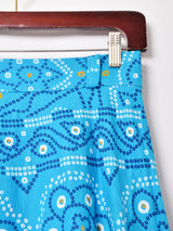 総柄 マキシ丈 ラップスカート