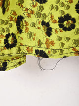 エスニック柄 マキシ丈 ラップスカート