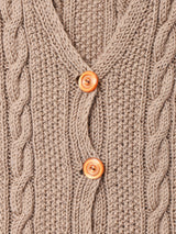 ケーブルニットベスト