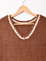 ライン ニットベスト