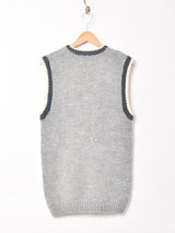 アニマルモチーフ ニットベスト