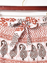 エスニック柄 マキシ丈 ラップスカート