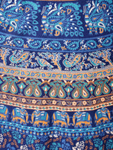 エスニック柄 マキシ丈 ラップスカート