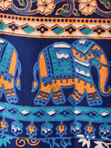 エスニック柄 マキシ丈 ラップスカート