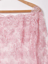 オフショルダー 長袖 レーストップス