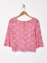 七分袖 レーストップス