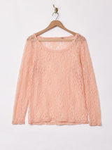 長袖 レーストップス