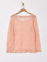 長袖 レーストップス