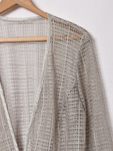 かぎ編み ラメカーディガン