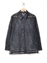 長袖 レースシャツ