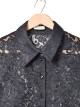 長袖 レースシャツ