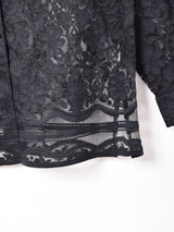 長袖 レースシャツ