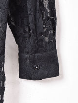 長袖 レースシャツ