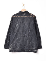 長袖 レースシャツ