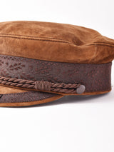 ヌバックレザー ロープ キャスケット