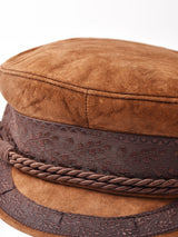 ヌバックレザー ロープ キャスケット