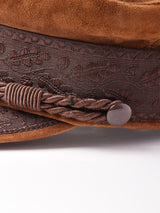 ヌバックレザー ロープ キャスケット