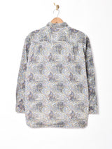 総柄 長袖シャツ