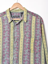 総柄 長袖シャツ