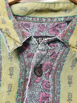 総柄 長袖シャツ