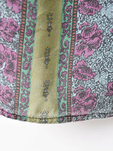 総柄 長袖シャツ