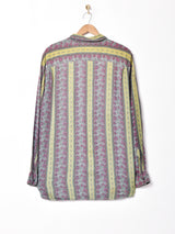 総柄 長袖シャツ