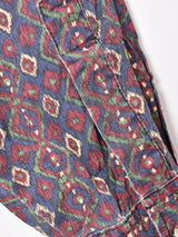 総柄 長袖シャツ