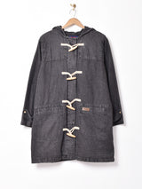ブラックデニム ダッフルコート