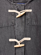 ブラックデニム ダッフルコート