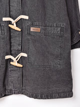 ブラックデニム ダッフルコート