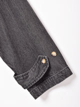 ブラックデニム ダッフルコート