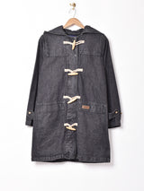 ブラックデニム ダッフルコート