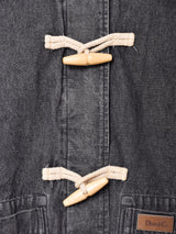 ブラックデニム ダッフルコート