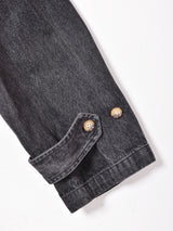 ブラックデニム ダッフルコート