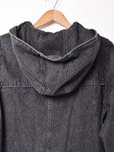 ブラックデニム ダッフルコート
