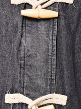 ブラックデニム ダッフルコート