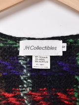 チェック モヘア混 ニットベスト