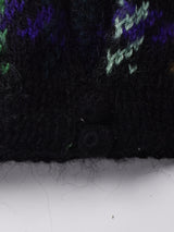 チェック モヘア混 ニットベスト