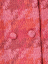 チェック柄 ダブルジャケット