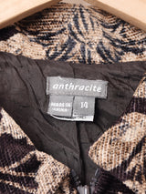 花柄 ジップアップジャケット