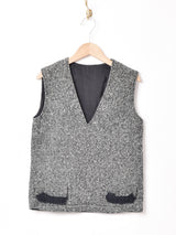 ツイード Vネックベスト