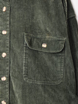 長袖 コーデュロイシャツ