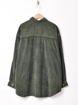 長袖 コーデュロイシャツ