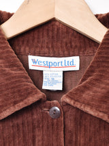 リブ ベロア 長袖シャツ